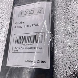 Brand new black kooelle black tie 1 “ it’s not just a knot” … elegant tie